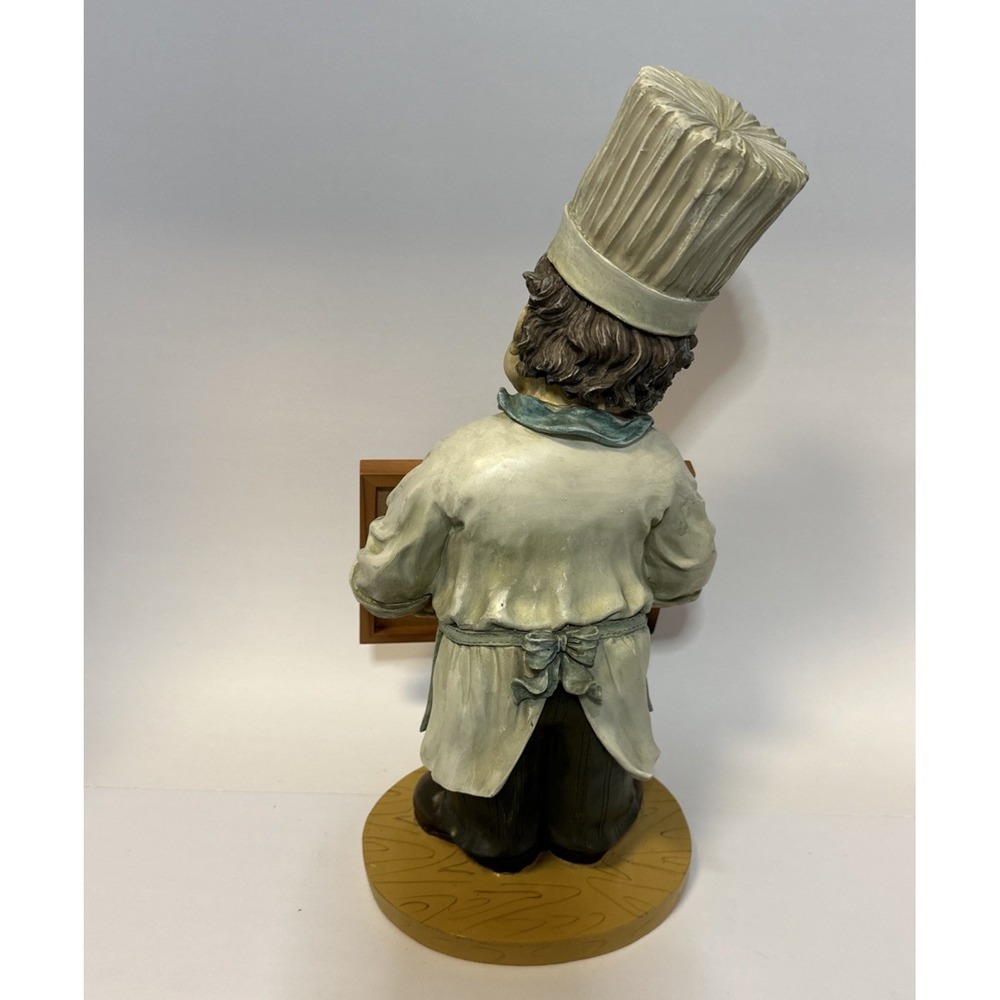 French / Italian Chef With Chalk Board ~ 16 Inches Tall - Picture 5 of 7